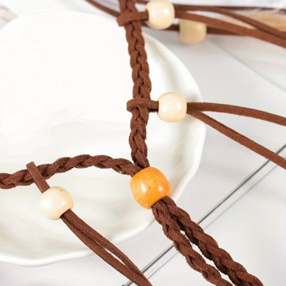 New! The “Allana” Feather Festival Crown Hair Accessory Cottagecore Boho main image 4